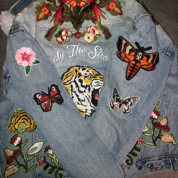 Fur Lined Jean Jacket - Picture 9 of 10